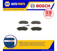 0986 494 498 Front Brake Pad Set 4x Pads Integrated Wear Indicator Braking Bosch