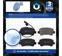 Brake Pads Set fits RENAULT MASTER Mk3 2.3D Rear 2010 on Blue Print 440600264R