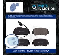 Brake Pads Set fits RENAULT MASTER Mk3 2.3D Rear 2010 on Blue Print 440600264R