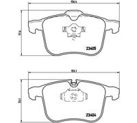 Brake Pads Set fits VAUXHALL SIGNUM Z03 3.2 Front 03 to 08 Z32SE Brembo 12802167