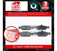 Brake Pads Set fits VAUXHALL TIGRA Mk1 Front 1.4 1.6 94 to 00 090374748 Febi New