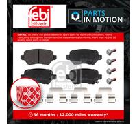 Brake Pads Set fits VAUXHALL ZAFIRA A Rear 98 to 05 093169143 1605086 093170602