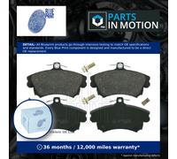 Brake Pads Set fits VOLVO V40 645 1.6 Front 98 to 04 Blue Print 30623259 Quality