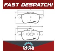 Brake Pads Set fits VOLVO S60 Mk1 2.3 Front 00 to 10 Brembo 272401 2724010 New