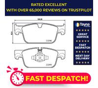 Brake Pads Set fits VOLVO S60 Mk3 2.0 Front 2019 on Brembo 31423651 31423652 New