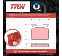Brake Pads Set fits VOLVO V70 87 Rear 2.0 2.3 2.4 2.5D 95 to 00 TRW 272778 New