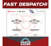Brake pads P 86 014 BREMBO for VOLVO S80 I XC70 I Cross Country V70 Mk II S60 I