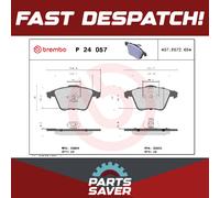 Brake Pads Set fits VOLVO V40 52 1.5 Front 15 to 19 Brembo 30683274 30714791 New