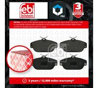 Front Brake Pads S90 Set Kit Fits Volvo 31302996 Febi 16228