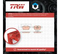 TRW Front Brake Pad Set for Volvo XC60 B5 Mild Hybrid 2.0 Jan 2020 to Present