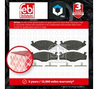 Brake Pads Set fits VW CADDY Mk1 Front 1.5 1.6 1.8 1.6D 82 to 92 1H0698151 Febi