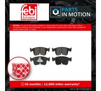 Brake Pads Set fits VW CADDY Mk5 2.0D Front 2020 on 5R3698151 5WA698151AJ Febi