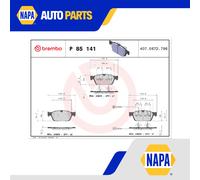 Brake Pads Set fits VW CALIFORNIA T5, T6 2.0D Front 09 to 19 Brembo 7E0698151