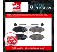 Brake Pads Set fits VW CRAFTER 2E 2.5D Front 06 to 13 JZW698151AB 2E0698151 Febi