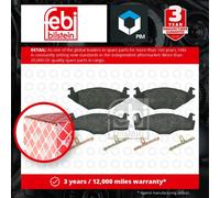 Brake Pads Set fits VW POLO 6V5 1.8 Front 97 to 01 ADZ 867698151 VOLKSWAGEN Febi