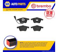 Brake Pads Set fits VW EOS 1F 3.6 Front 09 to 10 CDVA Brembo 1K0698151B Quality