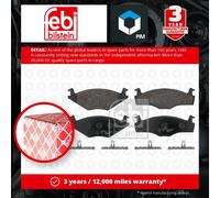 Brake Pads Set fits VW GOLF 1.8 Front 82 to 93 With ABS 191698151B 191698151G