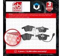 Febi Bilstein 16538 Disc Brake Brake Pad Set Fits VW Passat 3.2 FSI 4motion