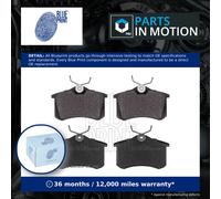 Brake Pads Set Rear ADV184206 Blue Print 1E0698451 1JD698451 1J0698451 23554 New
