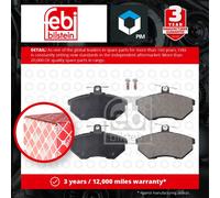 Brake Pads Set fits VW JETTA Mk2 1.8 Front 86 to 91 PL JZW698151F 1HM698151 Febi
