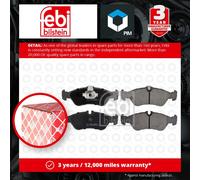 FEBI 16160 BRAKE PAD SET DISC BRAKE Front,Rear