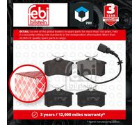 Brake Pads Set fits VW POLO 9N, Mk4 1.4 Rear 01 to 12 JZW698451F 6Q0698451 Febi