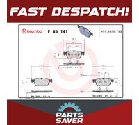 Brake Pads Set fits VW MULTIVAN Mk5 2.0D Front 09 to 15 Brembo 7E0698151 Quality