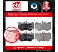Brake Pads Set fits AUDI R8 42 5.2 Front 09 to 15 4E0698151G 4E0698151P Febi New