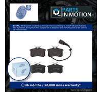 Brake Pads Set fits SEAT IBIZA 6L1 2.0 Rear 02 to 09 Blue Print JZW698451F New