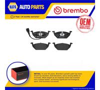 Brake Pads Set fits VW POLO 9N, Mk4 Front 2001 on Brembo 180698151A 1J0698151D