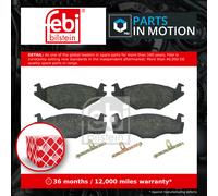 Brake pads Front Axle 16012 FEBI BILSTEIN for VW SEAT