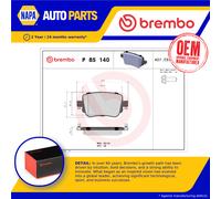 Brake Pads Set fits VW POLO Mk6 GTi 2.0 Rear 2017 on Brembo 2Q0698451A Quality