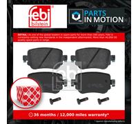 FEBI BILSTEIN BRAKE PAD SET, DISC BRAKE REAR AUDI SEAT SKODA VW A1 ALHAMBRA CADD