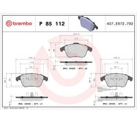 Brake Pads Set fits VW TIGUAN 5N 1.4 Front 07 to 18 Brembo 5N0598151C 5N0698151