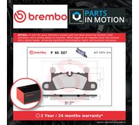 Rear Brake Pad Set 4x Pads Prepared For Wear Indicator Braking - Brembo P65027