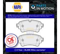 Brake Pads Set fits VW TOUAREG CR7 Rear 3.0 3.0D 2017 on NAPA 4N0698451 Quality