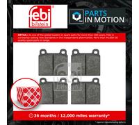 VW T2 1972 - 1979 Set Of 4 Front Square Shape Brake Pads 251698151D