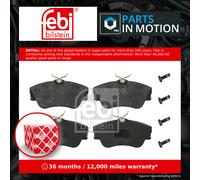 febi bilstein 16304 Brake Pad Set with bolts, 1 unit