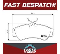 Brake Pads Set fits VW TRANSPORTER Mk4 2.0 Front 90 to 95 AAC Brembo 701698151