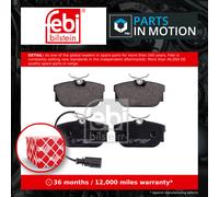 Rear Brake Pads Transporter Set Kit Fits VW T4 7D0 698 451 J Febi 16412