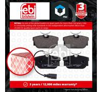 Rear Brake Pads Transporter Set Kit Fits VW T4 7D0 698 451 J Febi 16412