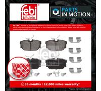 Brake Pads Set fits VW TRANSPORTER Mk4 1.9D Rear 90 to 03 7D0615423A 7D0615424A