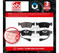 Brake Pads Set fits VW TOUAREG 7L 2.5D Rear 03 to 10 7H8698451 7L6698451 Febi