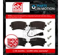Brake pads Rear Axle 16860 FEBI BILSTEIN for VW TRANSPORTER / CARAVELLE Mk V Bus