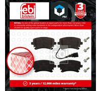 Brake Pads Set fits VW MULTIVAN Mk5 2.0D Rear 09 to 15 4E0698451A 7E0698451 Febi