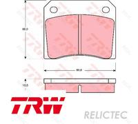 Brake Pads Set for Jaguar Aston Martin Daimler Maserati Peugeot TVR Lamborghini