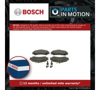 Bosch BP182 - Brake Pads Car Front Axle - Bosch Quality - Reduced Noise and Dust - ECE-R90 Certified - Copper-Free - 1 Set of 4 Pads - With Accessories