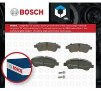 Bosch BP318 - Brake Pads Car Front Axle - Bosch Quality - Reduced Noise and Dust - ECE-R90 Certified - Copper-Free - 1 Set of 4 Pads - With Accessories