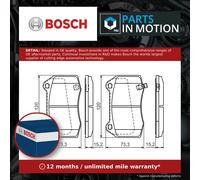 BOSCH 0 986 494 310 Brake pad set