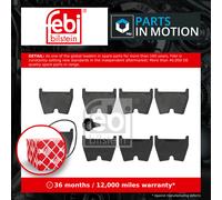 Brake pads Front Axle 116024 FEBI BILSTEIN for AUDI A5 A5 Convertible